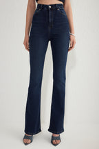 Trendyolmilla Mavi Yüksek Bel Comfort/Esnek Flare Jeans TWOSS25JE00109