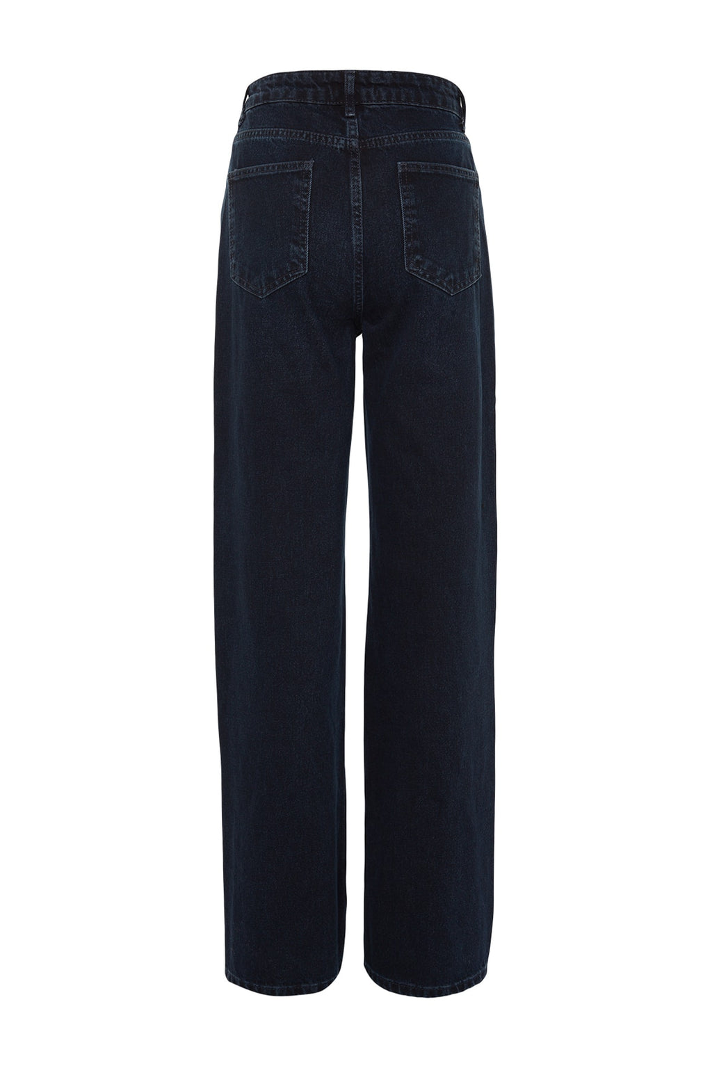 Trendyolmilla Gri Yüksek Bel Wide Leg Geniş Paça %100 Pamuk Non-Stretch Jeans TWOSS23JE00083