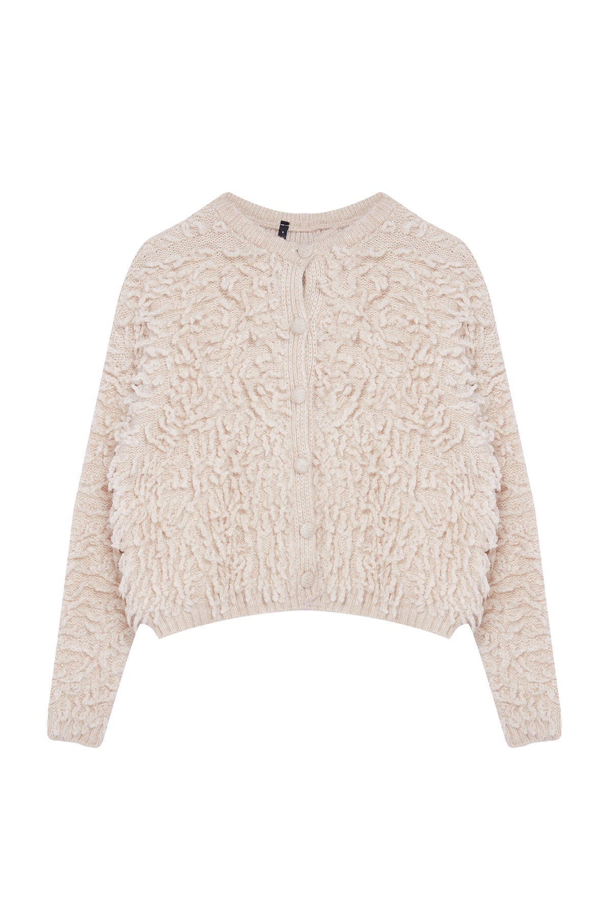 Trendyolmilla Taba Yumuşak Dokulu Püsküllü Mont Triko Hırka TWOAW25HI00190