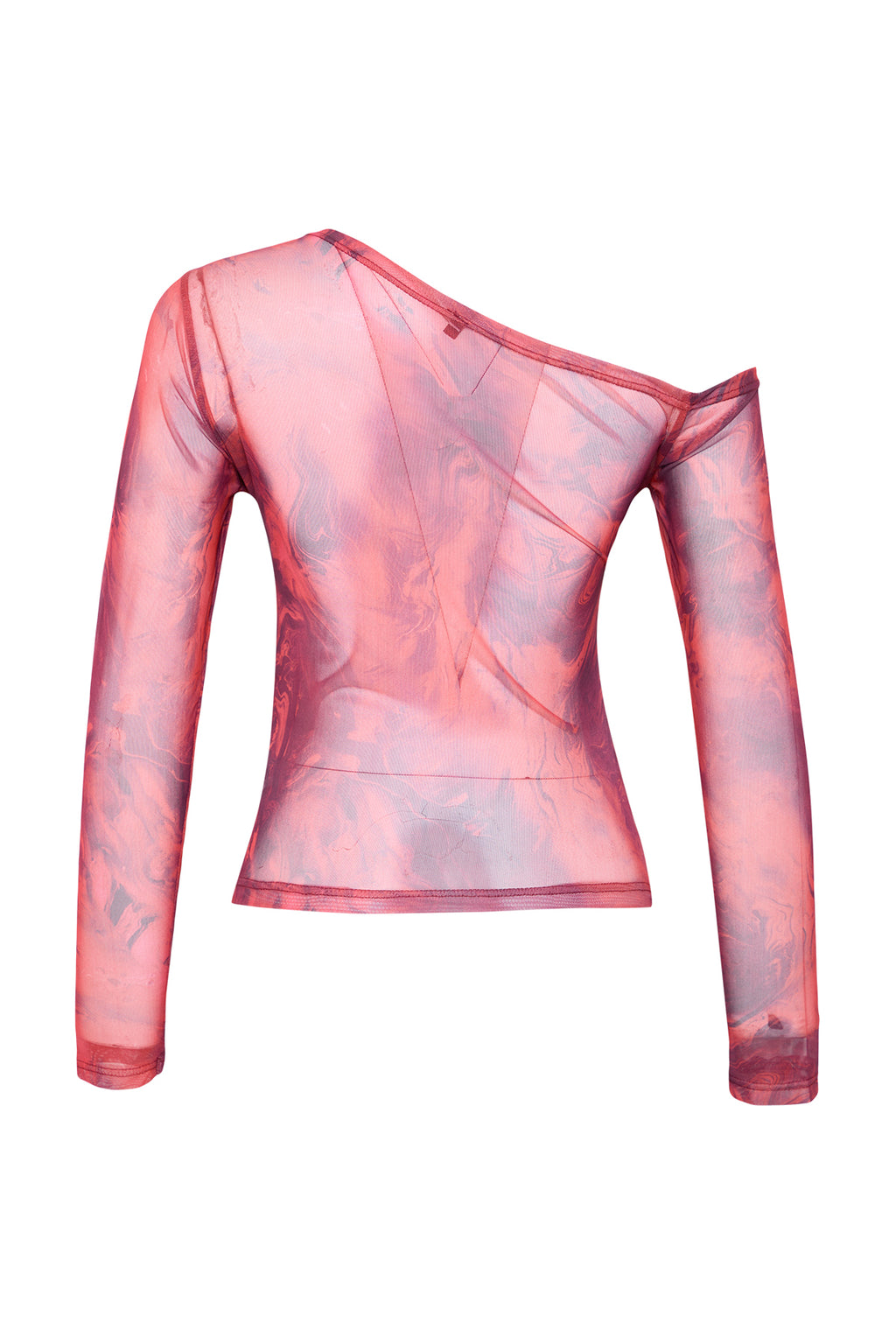 Trendyolmilla Antrasit Tül Fitted/Vücuda Oturan Astarlı Asimetrik Yaka Bluz TWOAW24BZ00051