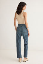 Trendyolmilla Açık Mavi  Yüksek Bel Straight Jeans TWOSS25JE00106