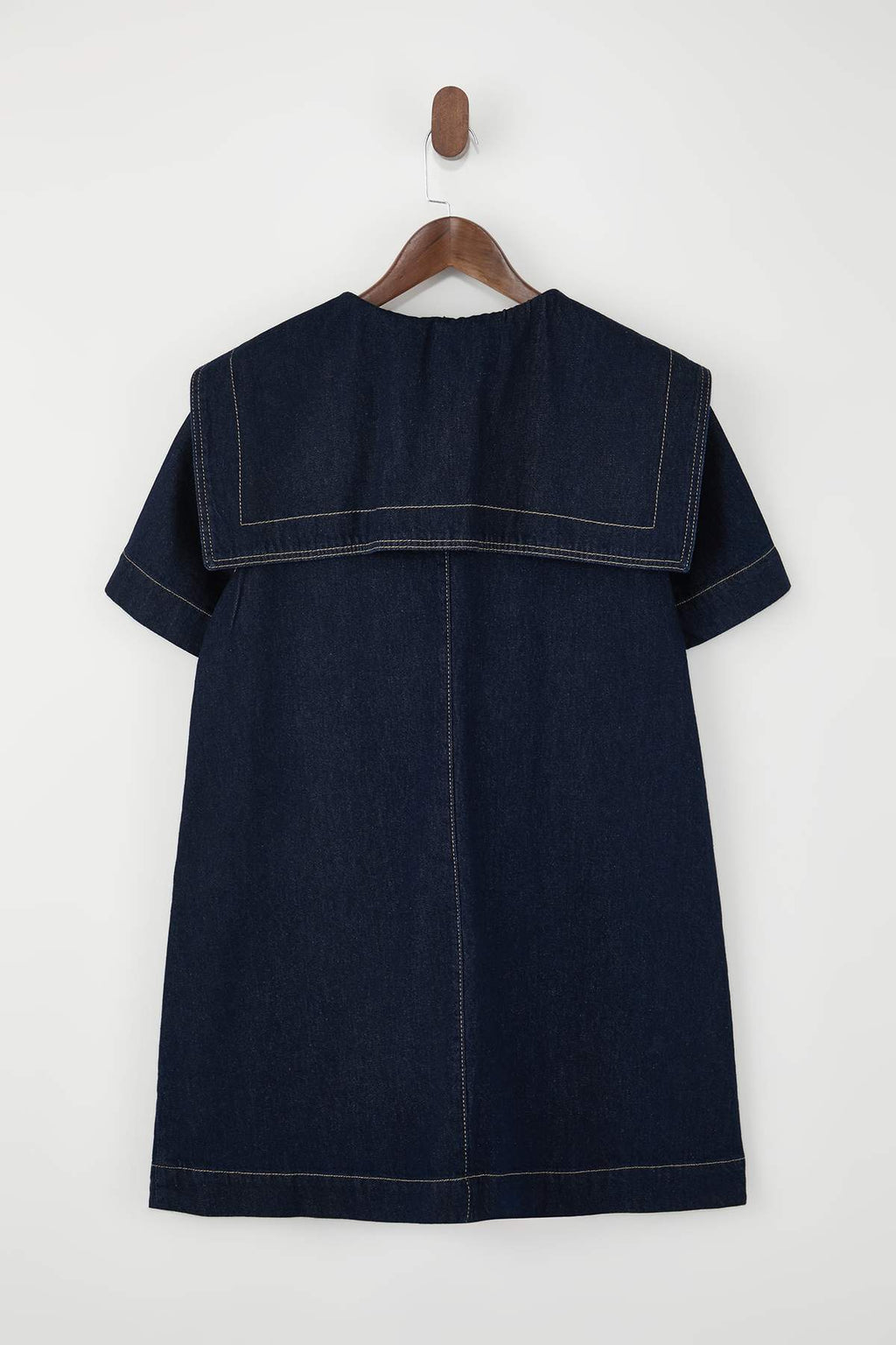Mavi Bebe Yaka Detaylı %100 Pamuk Mini Denim Elbise TWOSS26EL00041