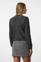 Antrasit Yumuşak Dokulu Triko Hırka TWOAW25HI00318