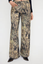 Teen Çok Renkli Desenli Yüksek Bel Wide Leg Jeans TWOAW26JE00152