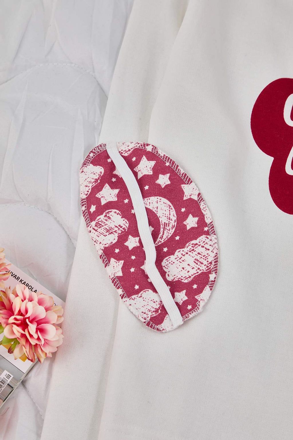 Trendyolmilla Kırmızı Pamuklu Kalpli Slogan Baskılı Uyku Bantlı Örme Pijama Takımı THMAW25PT00223