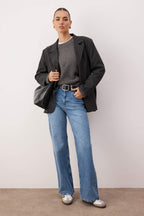 Mavi Yüksek Bel Comfort/Esnek Wide Leg/Geniş Paça Jeans TWOAW26JE00252