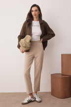 Trendyolmilla Vizon Havuç Basic Tayt Pantolon TWOAW26PL00046