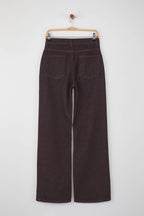 Trendyolmilla Koyu Mavi Yüksek Bel Geniş Paça Wide Leg Jeans TWOAW26JE00119