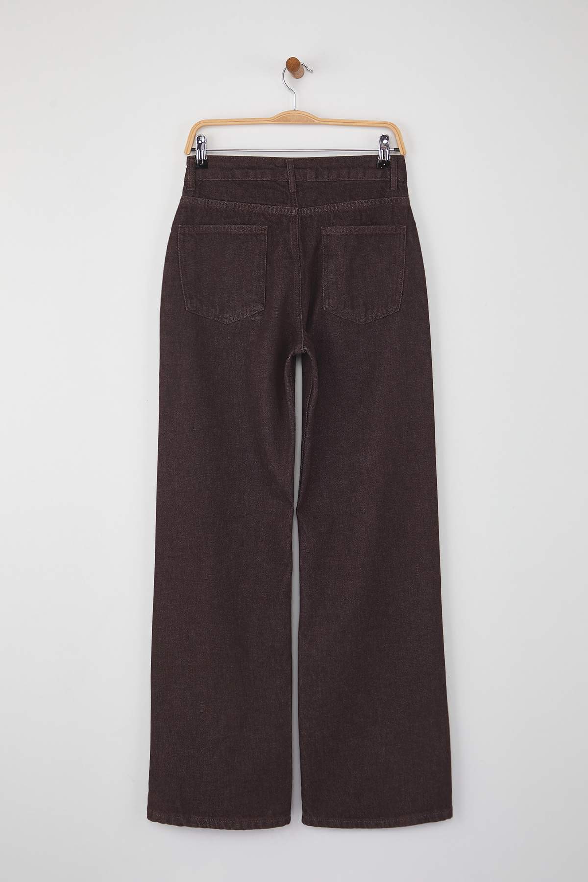 Trendyolmilla Koyu Mavi Yüksek Bel Geniş Paça Wide Leg Jeans TWOAW26JE00119