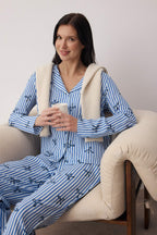 Trendyolmilla Gri Kalpli Viskon Dokuma Pijama Takımı THMAW21PT0936