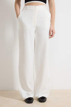 Trendyolmilla Siyah Wide Leg/Geniş Paça Bootcut Dokuma Kumaş Pantolon TWOAW21PL0332