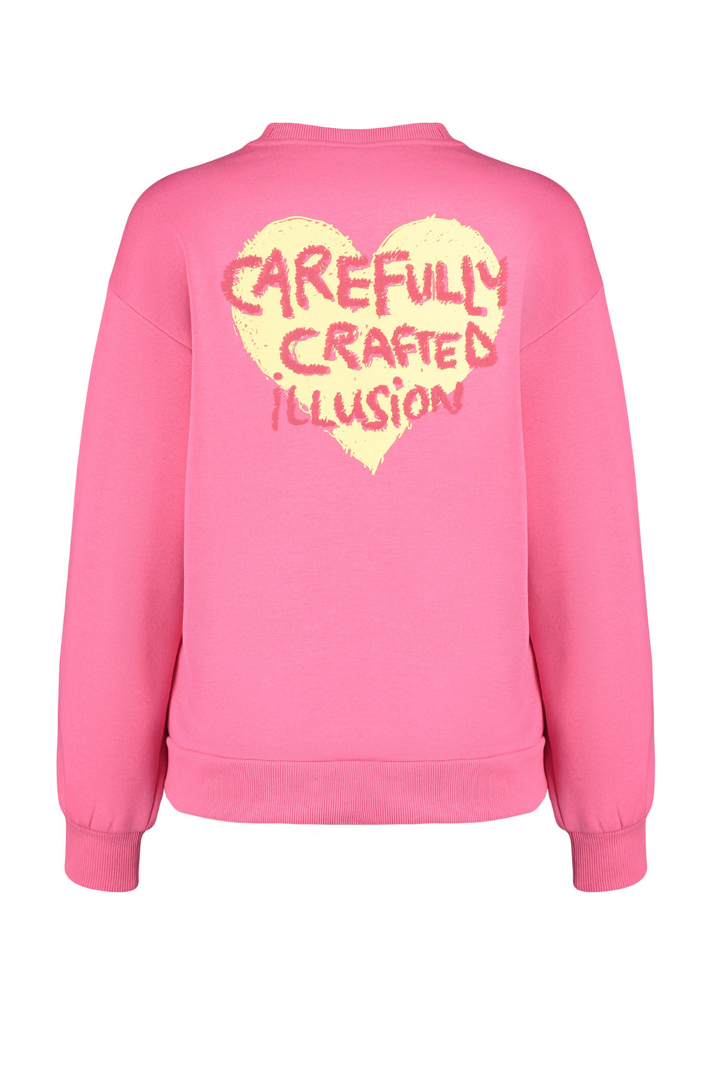 Trendyolmilla Ekru Kalın İçi Polarlı Göğüs ve Sırt Kabartma Baskılı Oversize Örme Sweatshirt TWOAW24SW00226