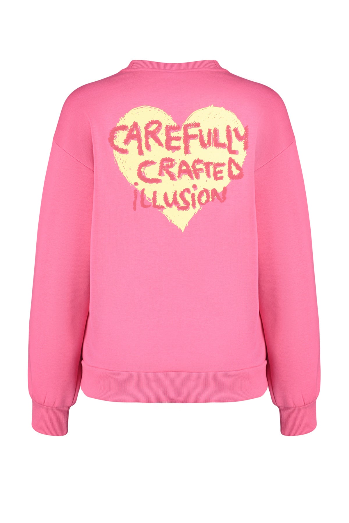 Trendyolmilla Ekru Kalın İçi Polarlı Göğüs ve Sırt Kabartma Baskılı Oversize Örme Sweatshirt TWOAW24SW00226