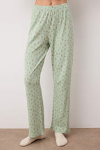 Trendyolmilla Pembe Yumuşak Tuşe Pamuklu Çiçekli Fitilli Örme Pijama Takımı THMAW25PT00194