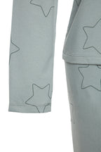 Mint %100 Pamuklu Yıldızlı Örme Pijama Takımı THMAW24PT00234