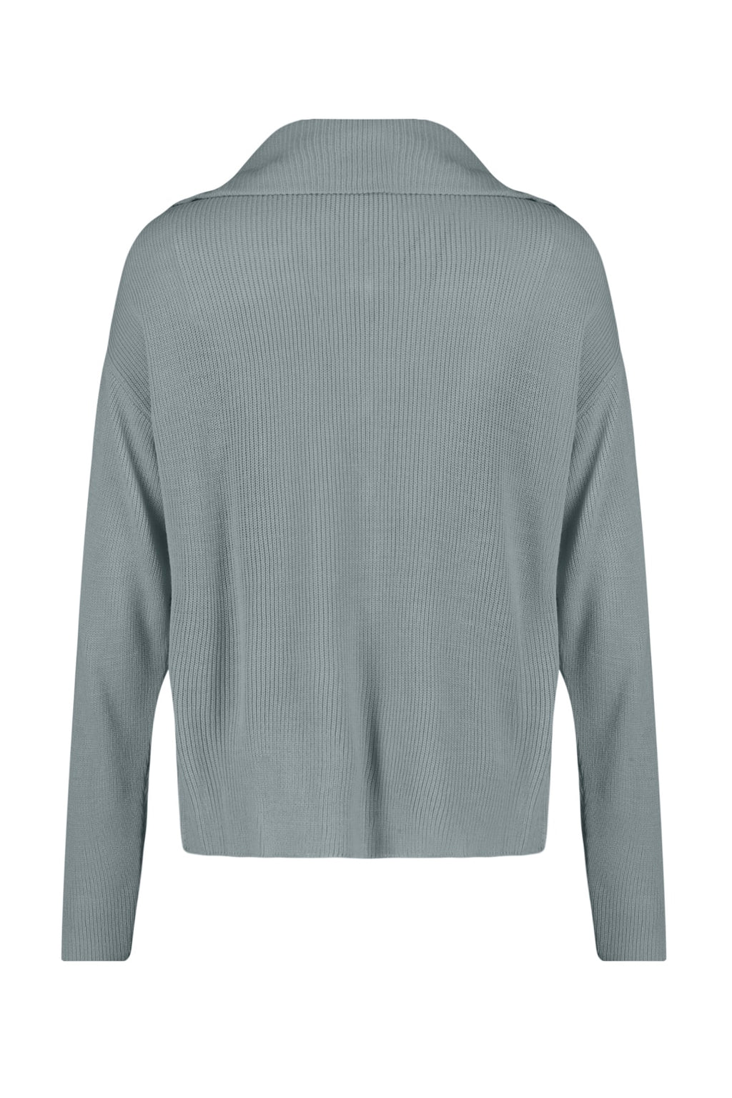 Trendyolmilla Taş Geniş Kalıp Fermuar Detaylı Triko Hırka TWOAW23HI00189