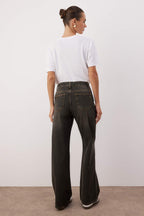 Trendyolmilla Antrasit Yüksek Bel Vintage Yıkama Geniş Paça Wide Leg Jeans TWOAW26JE00124