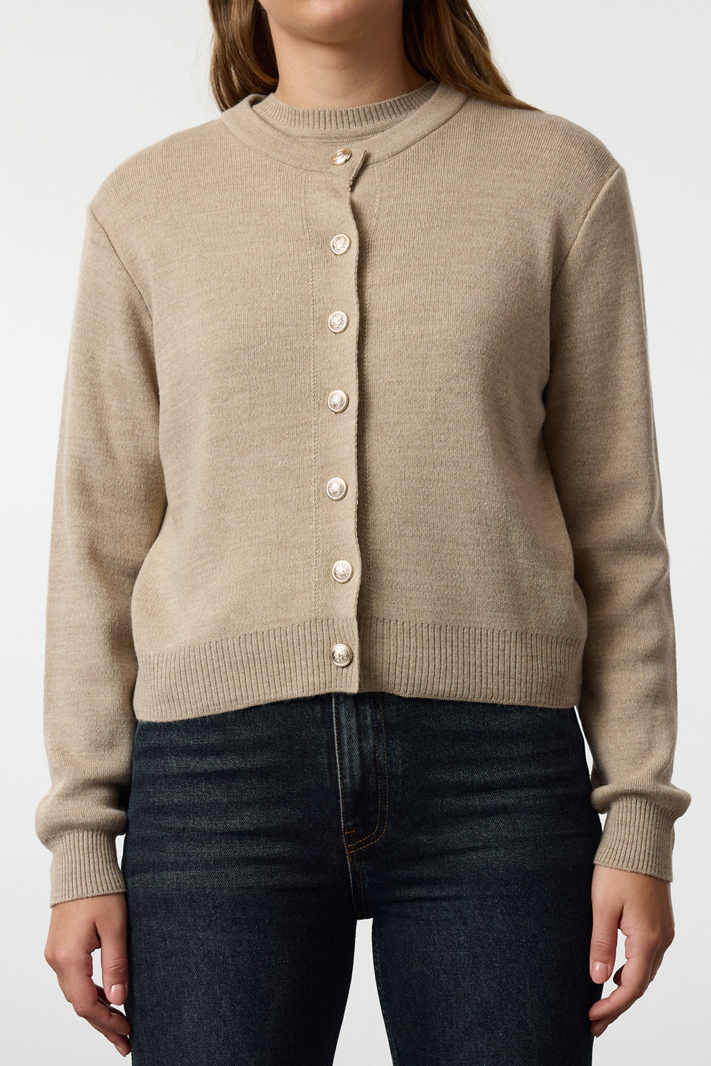 Trendyolmilla Haki Basic Hırka-Bluz Triko Hırka TWOAW25HI00216