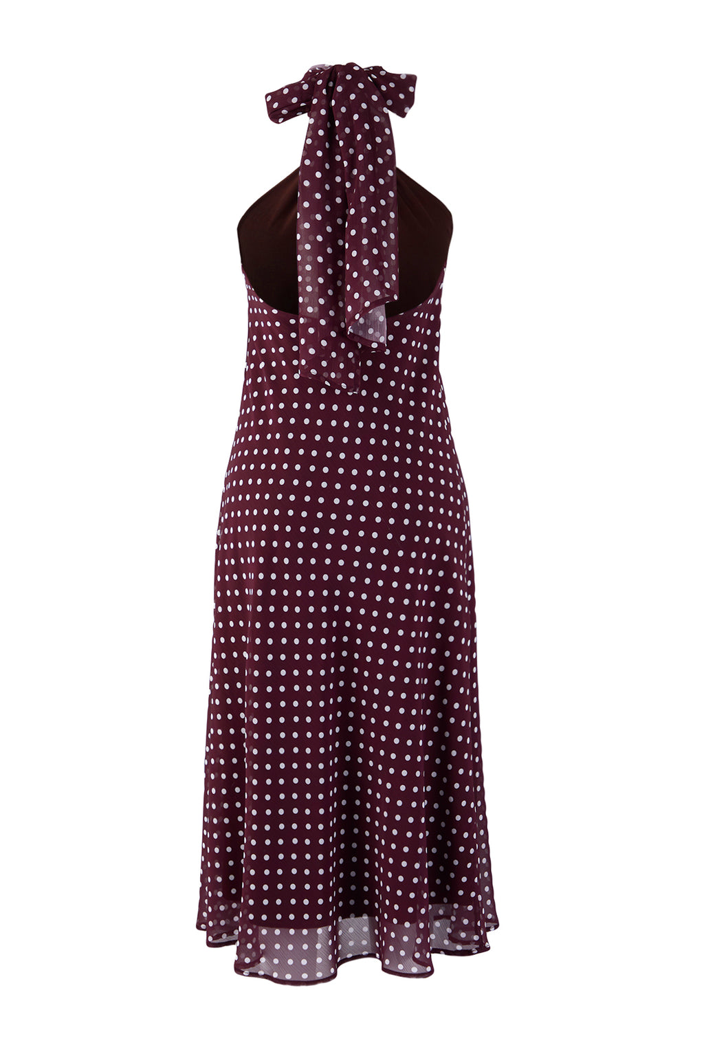 Mürdüm Düz Örme Maxi Astarlı Elbise TPRAW26EL00125