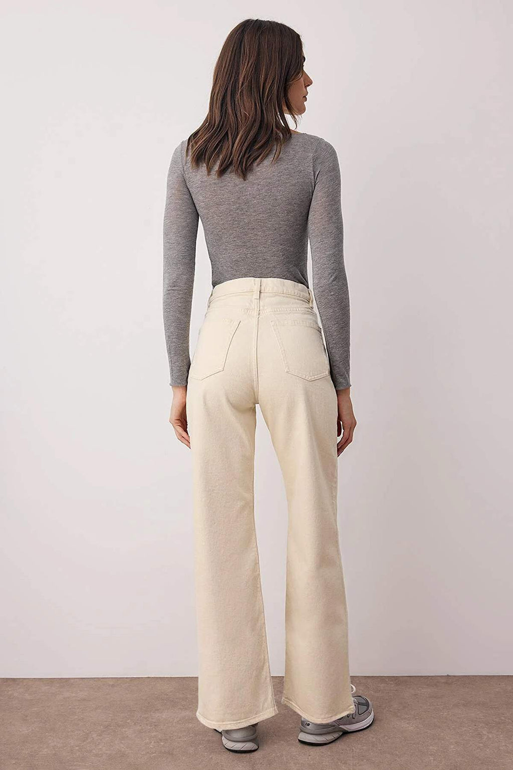 Trendyolmilla Vizon Yüksek Bel Bilek Boy Culotte %100 Pamuklu Jeans TWOAW26JE00190
