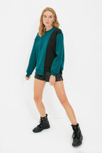 Trendyolmilla Beyaz Baskılı Basic Örme Sweatshirt TWOAW21SW0150