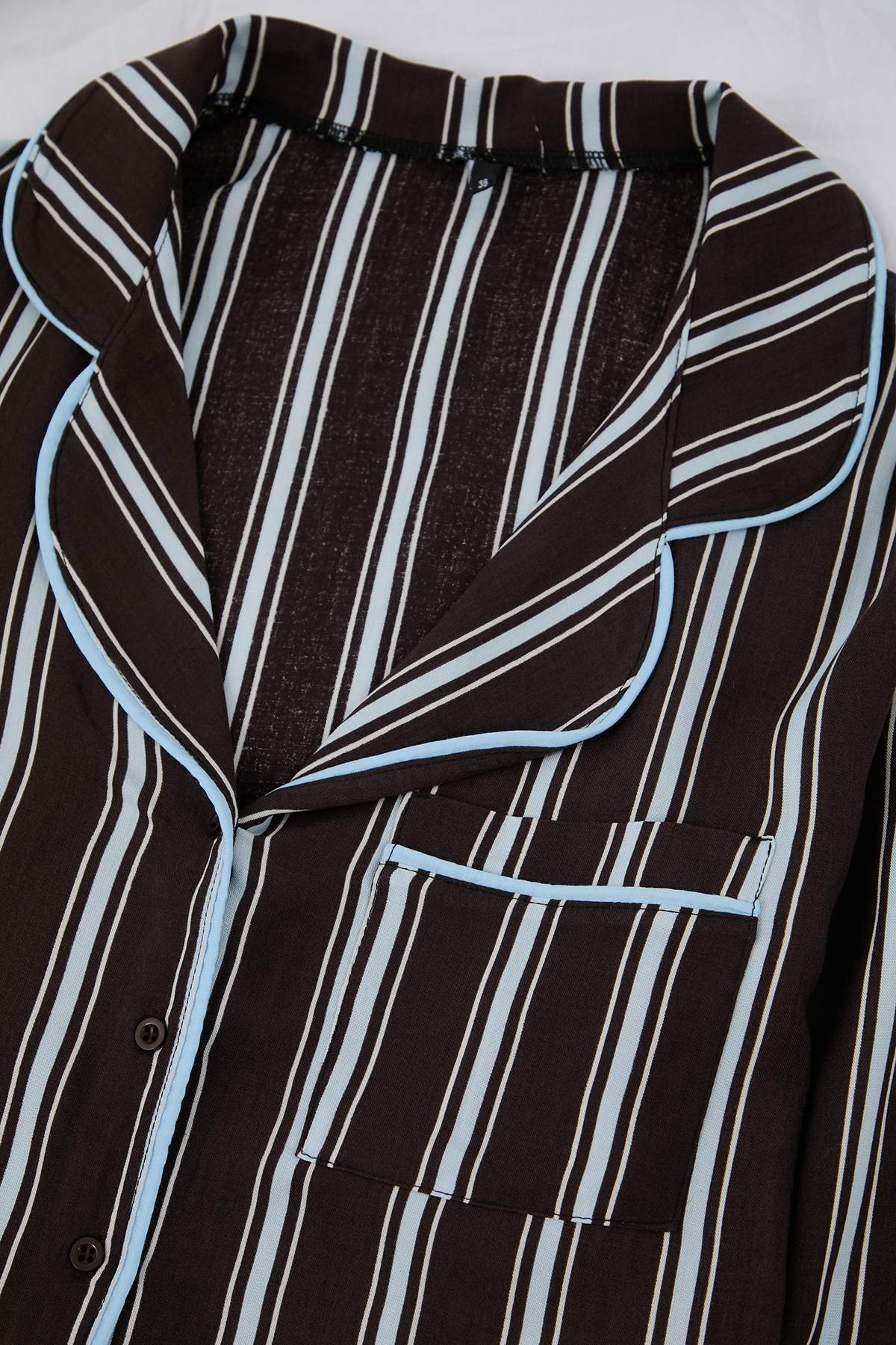 Trendyolmilla Bordo Biyeli Viskon Dokuma Pijama Takımı THMAW21PT0292
