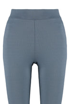 Trendyolmilla Antrasit Fitilli Flare/İspanyol Paça Yüksek Bel Esnek Örme Tayt Pantolon TWOSS23PL00135