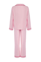 Trendyolmilla Bordo Kalp Nakışlı Biyeli Viskon Dokuma Pijama Takımı THMAW25PT00179