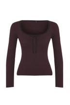 Trendyolmilla Bordo Merserize Görünümlü Premium İplik/Özel İplik Kurdele/Fiyonk Detaylı Triko Kazak TWOAW25KZ00207