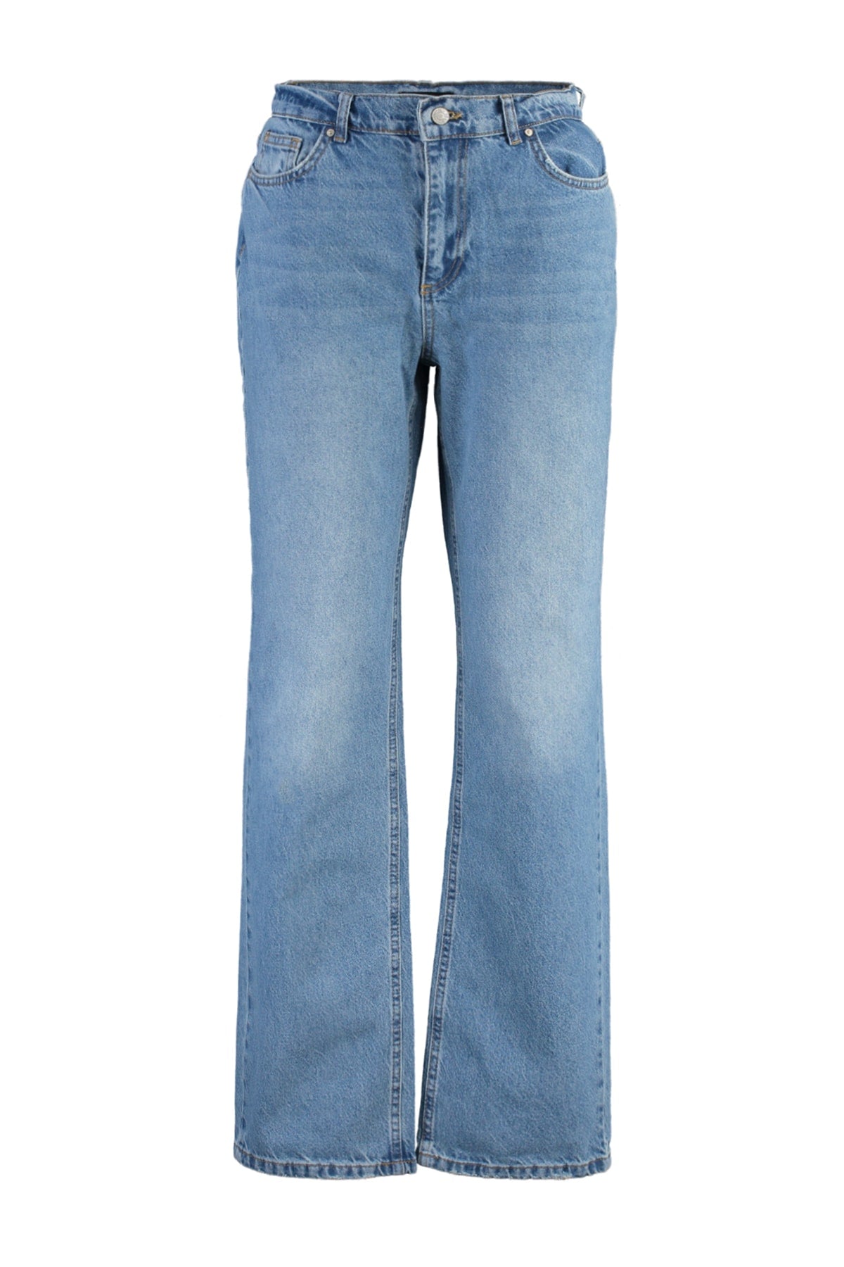 Mavi Düşük Bel Wide Leg Geniş Paça %100 Pamuk Non-Stretch Jeans TWOAW23JE00566