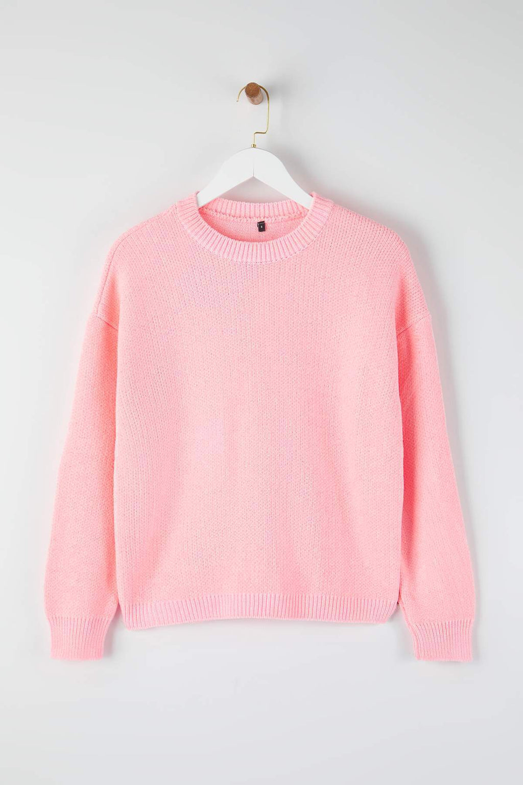 Trendyolmilla Kahverengi Geniş Kalıp Özel İplik Triko Kazak TWOAW26KZ00090