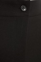 Siyah İspanyol Paça Flare Bootcut Dokuma Kumaş Pantolon TWOAW20PL0576