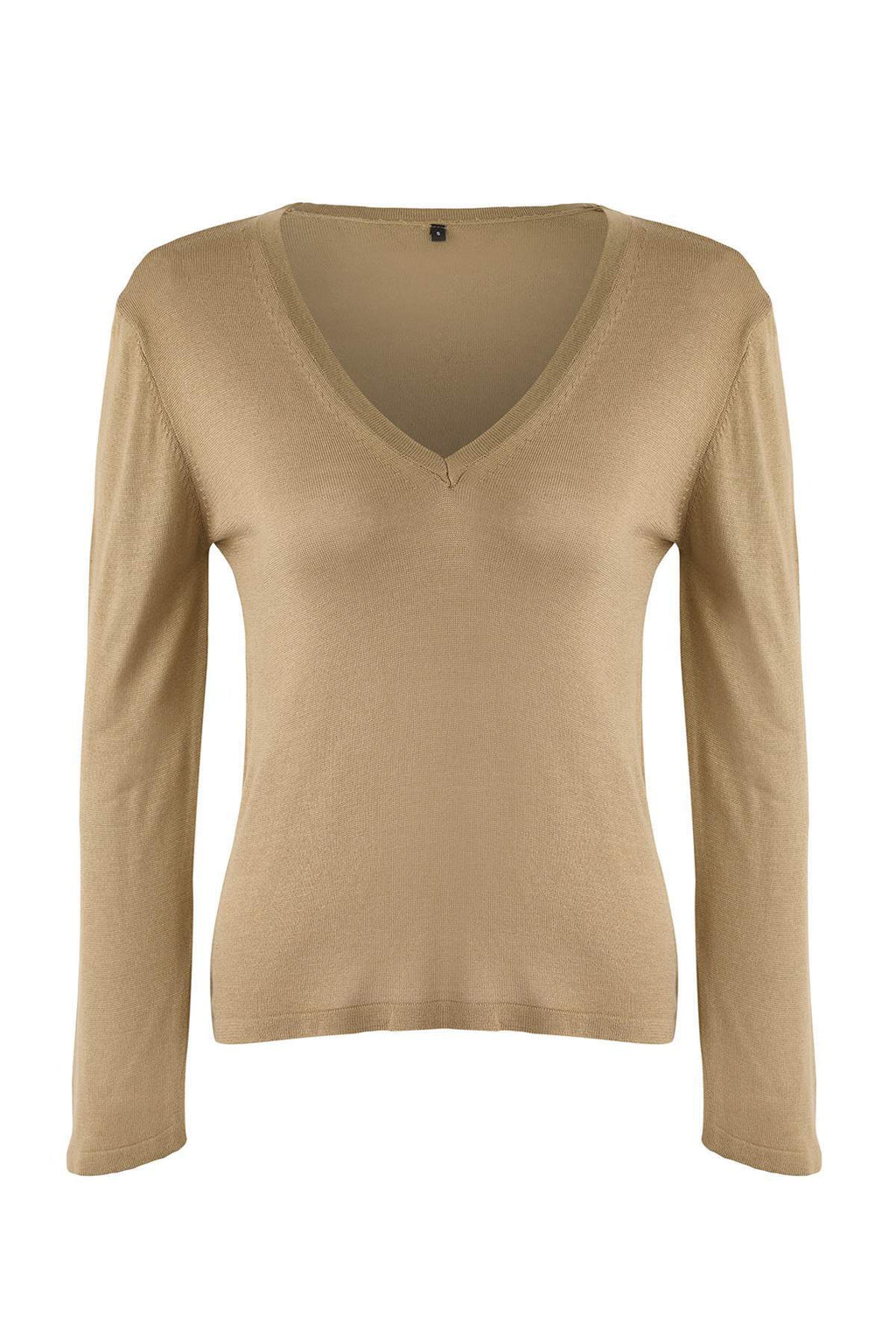 Trendyolmilla Antrasit  V Yaka Basic Triko Kazak TWOAW26KZ00101