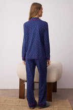 Trendyolmilla Bej %100 Pamuklu Kalpli Biyeli Örme Pijama Takımı THMAW24PT00103