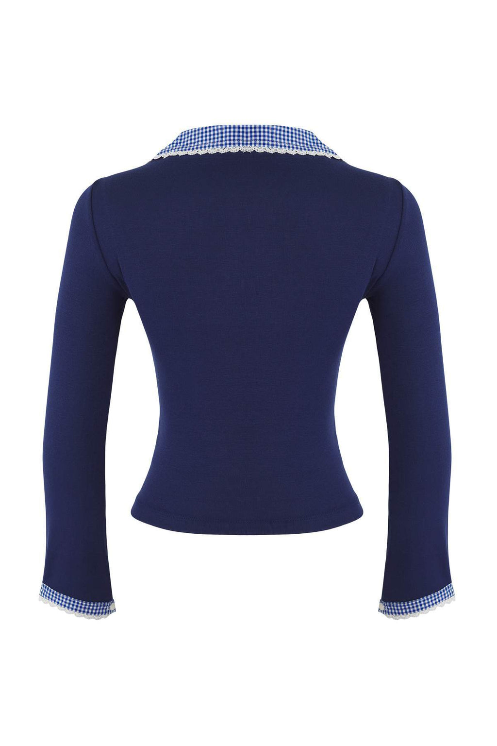 Trendyolmilla Kahverengi Ekose/Kareli Fitted/Vücuda Oturan Dokuma Detaylı Örme Bluz TWOAW26BZ00008