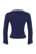 Trendyolmilla Kahverengi Ekose/Kareli Fitted/Vücuda Oturan Dokuma Detaylı Örme Bluz TWOAW26BZ00008