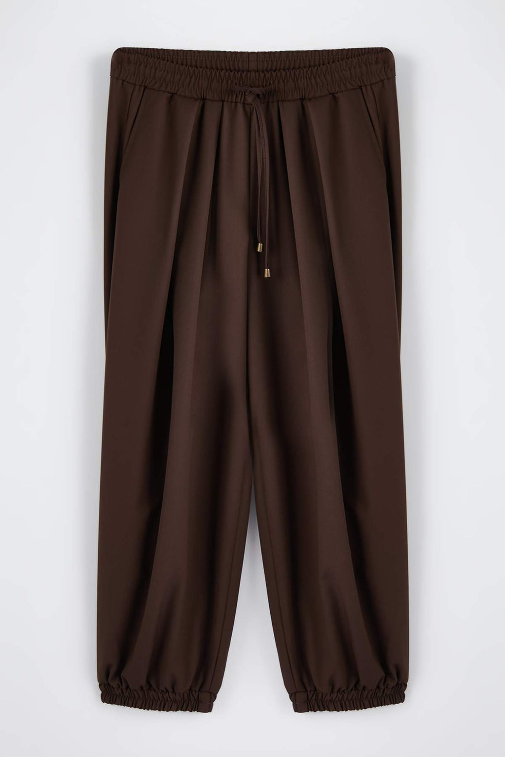 Trendyolmilla Haki Şalvar Kalıp Beli Lastikli Dokuma Pantolon TWOAW26PL00156