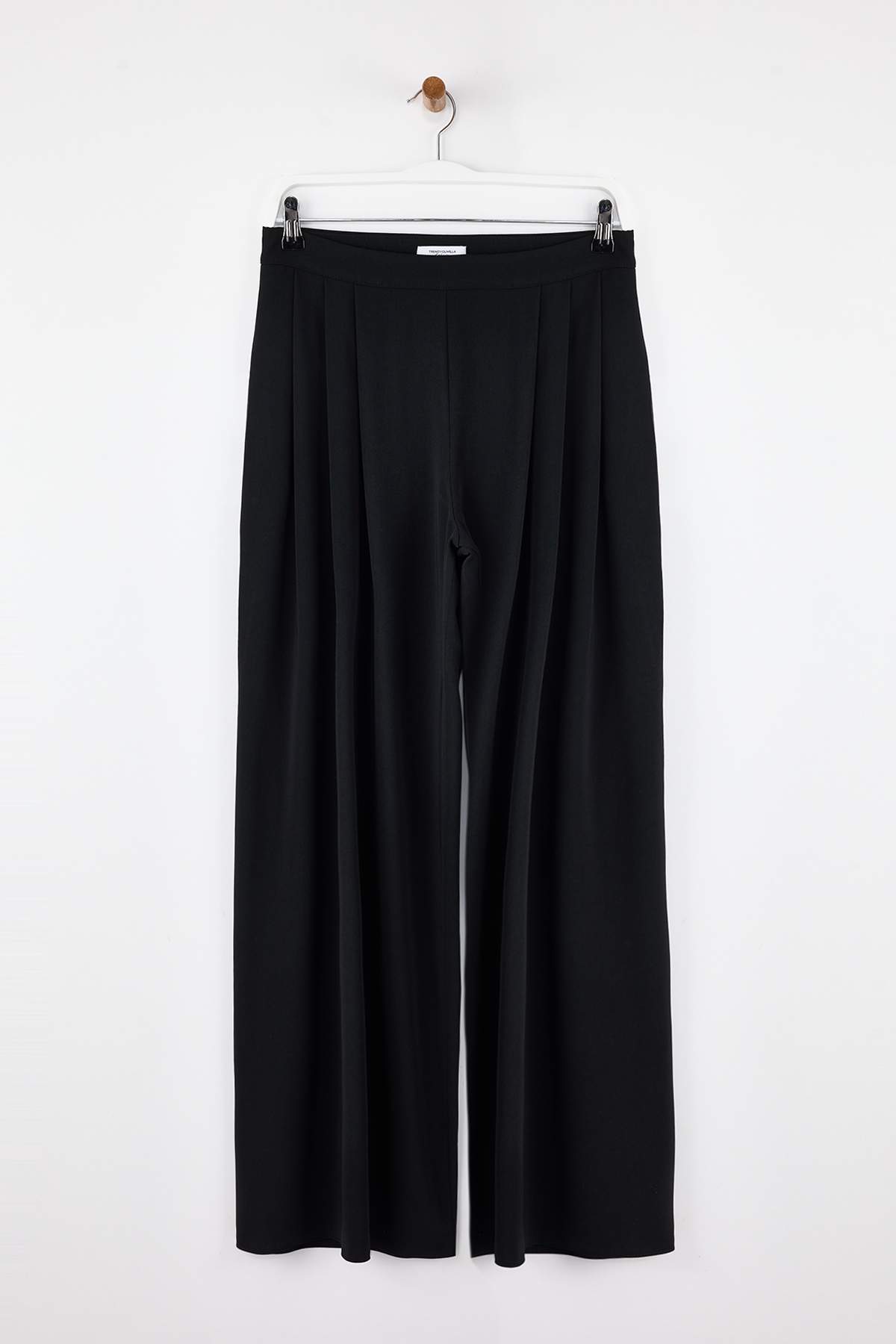 Trendyolmilla EXCLUSIVE Açık Haki Çift Pilili Dökümlü Kumaş Extra Wide Leg Geniş Paça Pantolon TWOAW26PL00122