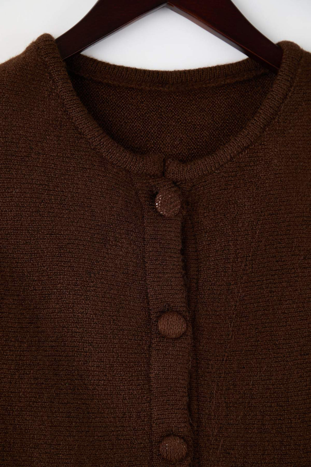 Trendyolmilla Bordo Bisiklet Yaka Etek Ucu Volanlı Triko Hırka TWOAW26HI00232