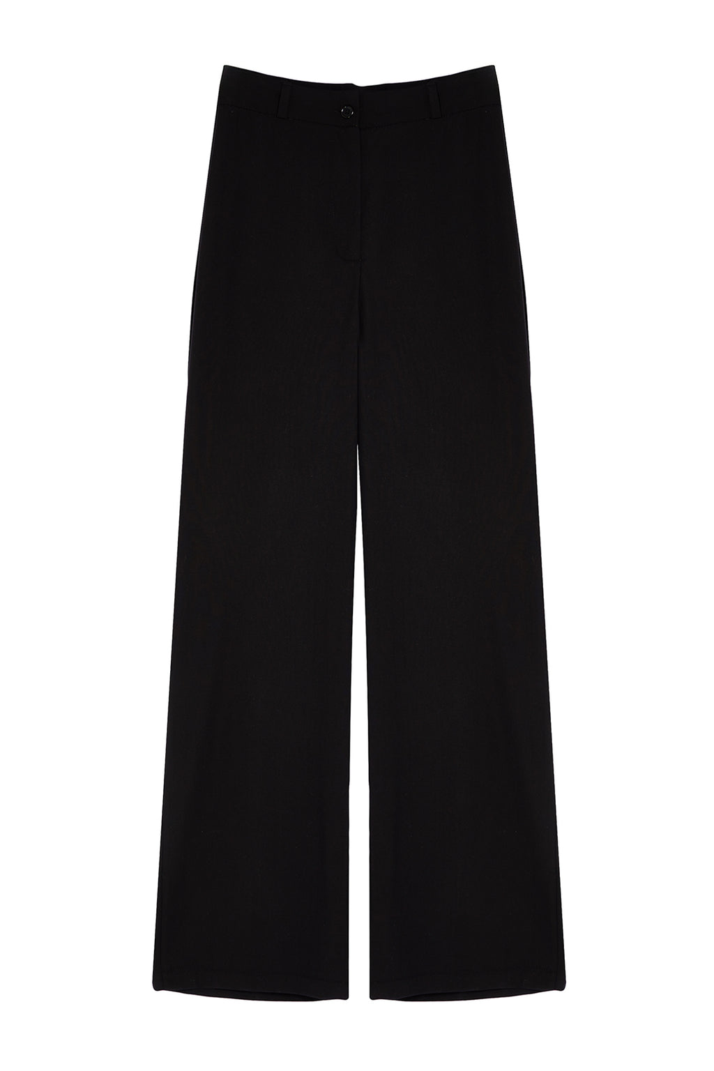 Trendyolmilla Siyah Wide Leg/Geniş Paça Yüksek Bel Dokuma Kumaş Pantolon TWOSS23PL00314
