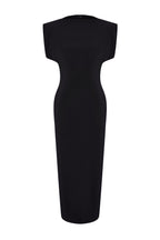 Trendyolmilla Zümrüt Yeşili Düz Vatkalı Drapeli Bodycone/Vücuda Oturan Esnek Örme Elbise TWOSS24EL00975