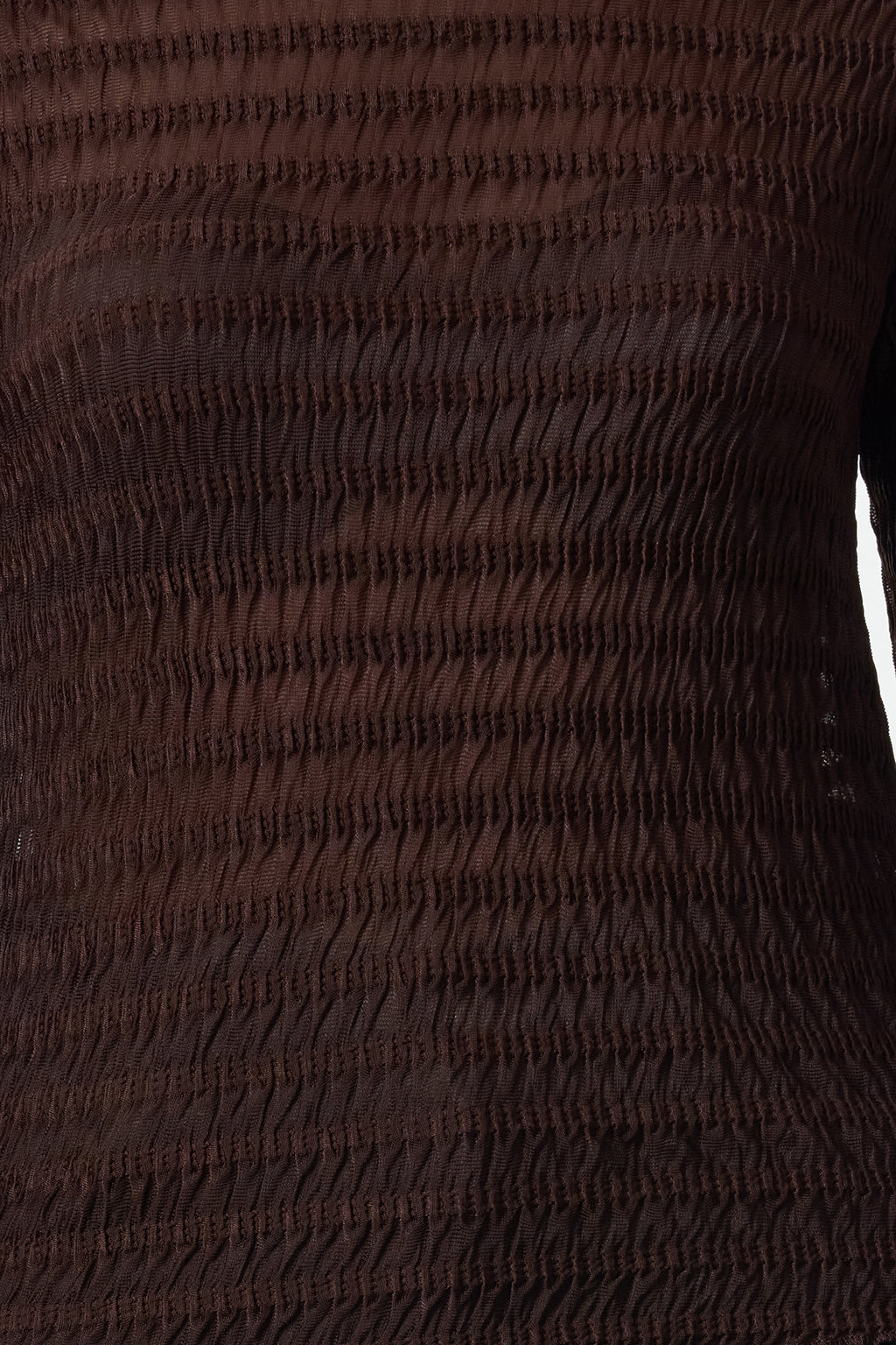 Trendyolmilla Bordo Fitted/Vücuda Oturan Dokulu Tül Esnek Örme Bluz TWOAW25BZ00207