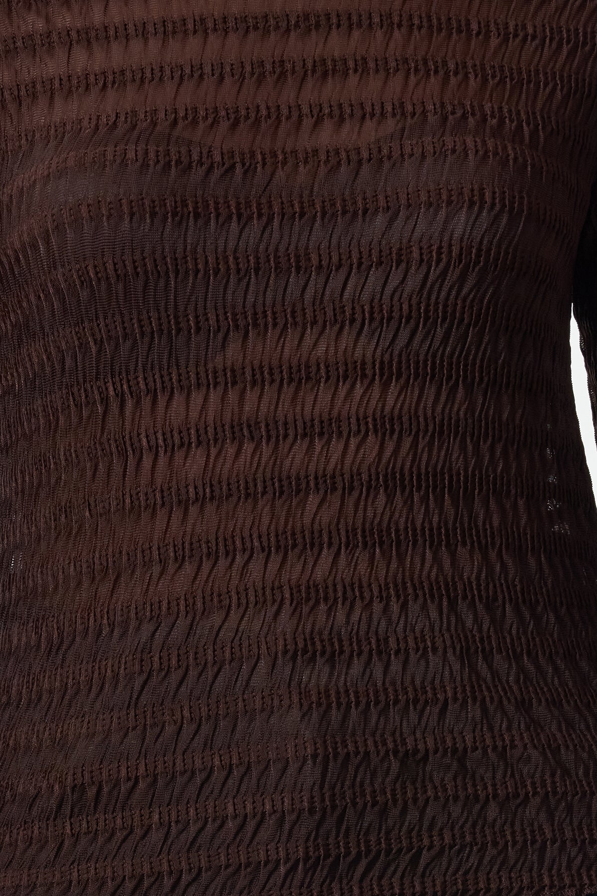 Trendyolmilla Bordo Fitted/Vücuda Oturan Dokulu Tül Esnek Örme Bluz TWOAW25BZ00207