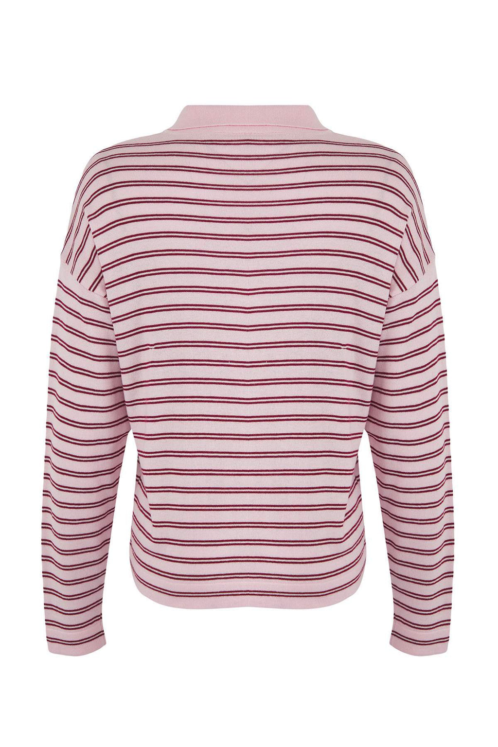 Trendyolmilla Wardrobe Essentials Yeşil Premium İplik/Özel İplikli Geniş Kalıp Çizgili Triko Kazak TWOAW26KZ00195
