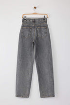 Trendyolmilla Mavi Yüksek Bel Baggy %100 Pamuk Non-Stretch Jeans TWOAW25JE00130