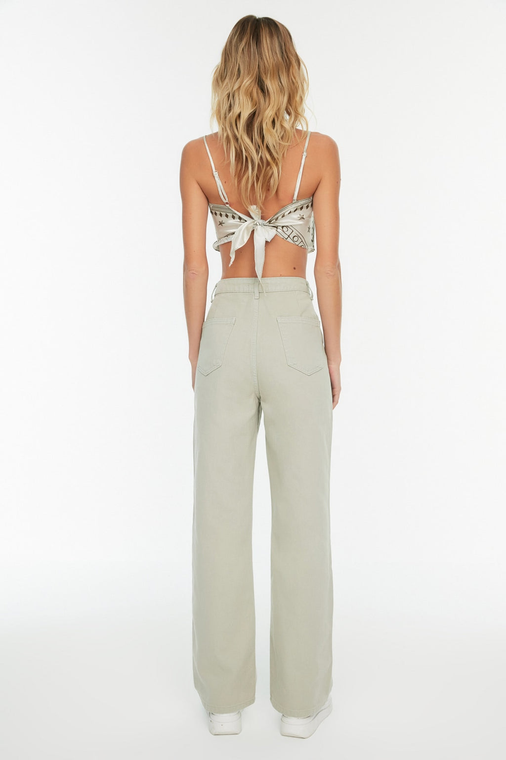 Trendyolmilla Siyah Cep Detaylı Yüksek Bel Wide Leg Jeans TWOAW22JE0595
