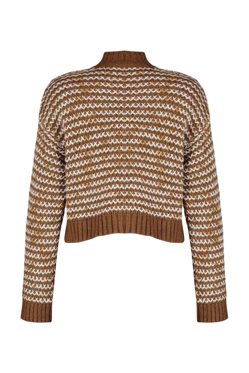 Trendyolmilla Kahverengi Yumuşak Dokulu Degrade Triko Hırka TWOAW24HI00052