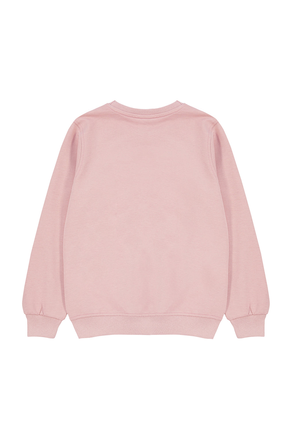 Trendyolmilla Lila Kız Çocuk Mevsimlik-İnce Kedi Desenli Örme Sweatshirt TKDAW25SW00008