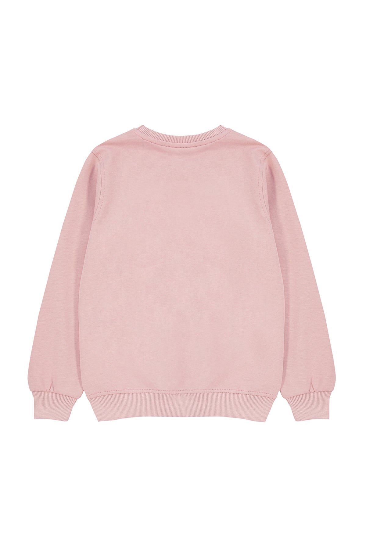 Trendyolmilla Lila Kız Çocuk Mevsimlik-İnce Kedi Desenli Örme Sweatshirt TKDAW25SW00008