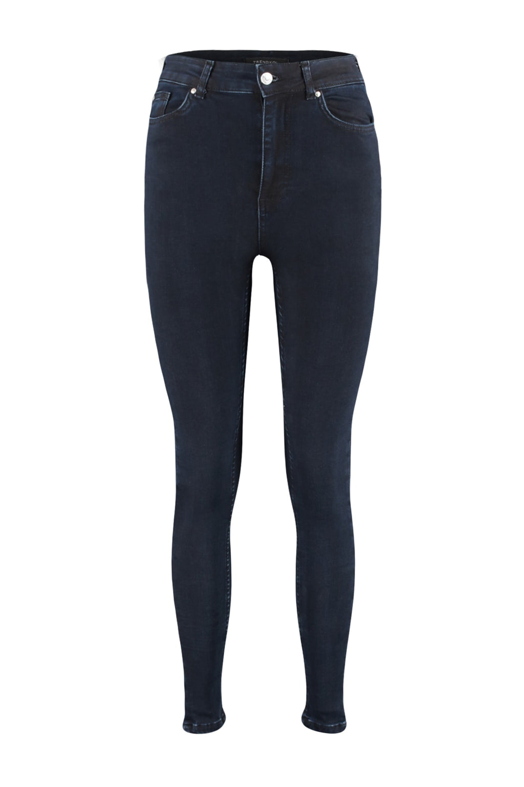 Trendyolmilla Gece Mavisi Vücudu Saran Yüksek Bel Ekstra Esnek Skinny Jeans TWOSS23JE00080